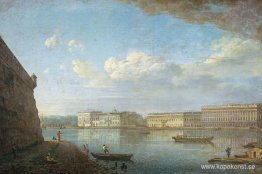 Utsikt över palatsvallen från St. Peters och St. Pauls fästning Utsikt över palatsvallen från St. Peters och St. Pauls fästning