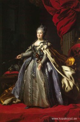Porträtt av Katarina II av Ryssland Porträtt av Katarina II av Ryssland