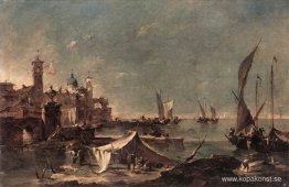 Landskap med en fiskare Landskap med en fiskare