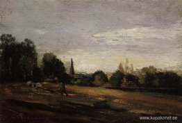 Bonde som arbetar på fälten Bonde som arbetar på fälten