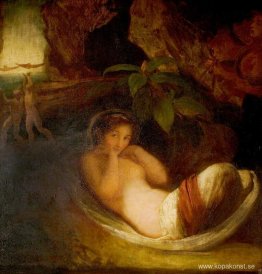 En midsommarnattsdröm', akt II, scen 2, Titania reposing with he En midsommarnattsdröm', akt II, scen 2, Titania reposing with he