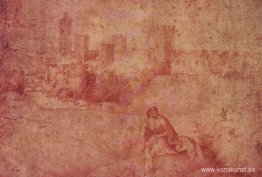 Utsikt över Castelfranco och herde Utsikt över Castelfranco och herde