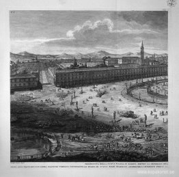 Perspektiv av New Square i Padua Perspektiv av New Square i Padua