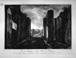 Vy över byggnader från ingången till staden Pompeji Vy över byggnader från ingången till staden Pompeji