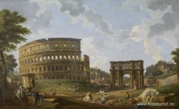 Utsikt över Colosseum Utsikt över Colosseum