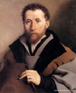 Porträtt av en man med en filthatt Porträtt av en man med en filthatt