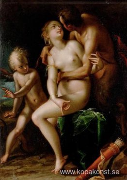 Venus, Amor och en satyr Venus, Amor och en satyr