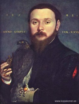 Porträtt av adelsman med en falk Porträtt av adelsman med en falk