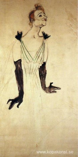 Yvette Guilbert tar ett gardinsamtal Yvette Guilbert tar ett gardinsamtal