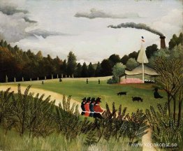 Park med figurer Park med figurer