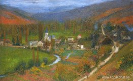 Utsikt över Labastide du Vert Utsikt över Labastide du Vert