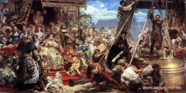 Hängning av Sigismundsklockan vid katedraltornet 1521 i Kraków Hängning av Sigismundsklockan vid katedraltornet 1521 i Kraków