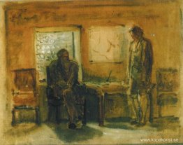 Peter I förhör Tsarevich Alexei Peter I förhör Tsarevich Alexei