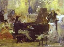 Chopin uppträder i Anton Radzivilles gästsal i Berlin 1829 Chopin uppträder i Anton Radzivilles gästsal i Berlin 1829