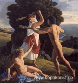 Hercules skyddar balansen mellan njutning och dygd Hercules skyddar balansen mellan njutning och dygd