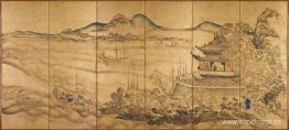 Landskap med Yueyang Tower Landskap med Yueyang Tower