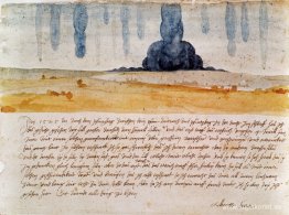 Traumgesicht. Dürer dokumenterat einen seiner Albträume Traumgesicht. Dürer dokumenterat einen seiner Albträume