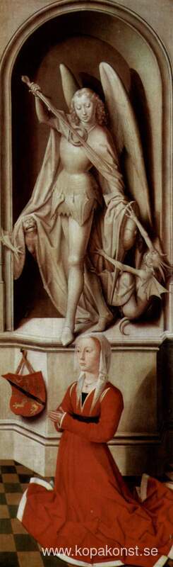 The Last Judgment, triptyk, högerns bedjande donator Catherine T
