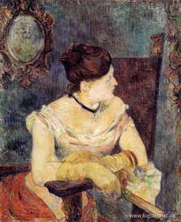 Mette Gauguin i aftonklänning Mette Gauguin i aftonklänning