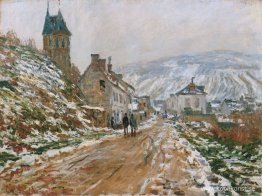 Vägen i Vetheuil på vintern Vägen i Vetheuil på vintern