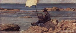 Silvestro Lega, i Riva al Mare-målningen Silvestro Lega, i Riva al Mare-målningen