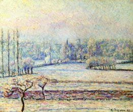 Vy över Bazincourt, Frost, Morgon Vy över Bazincourt, Frost, Morgon