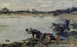 Tvätterier på stranden av Touques Tvätterier på stranden av Touques