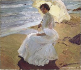 Clothilde på stranden Clothilde på stranden