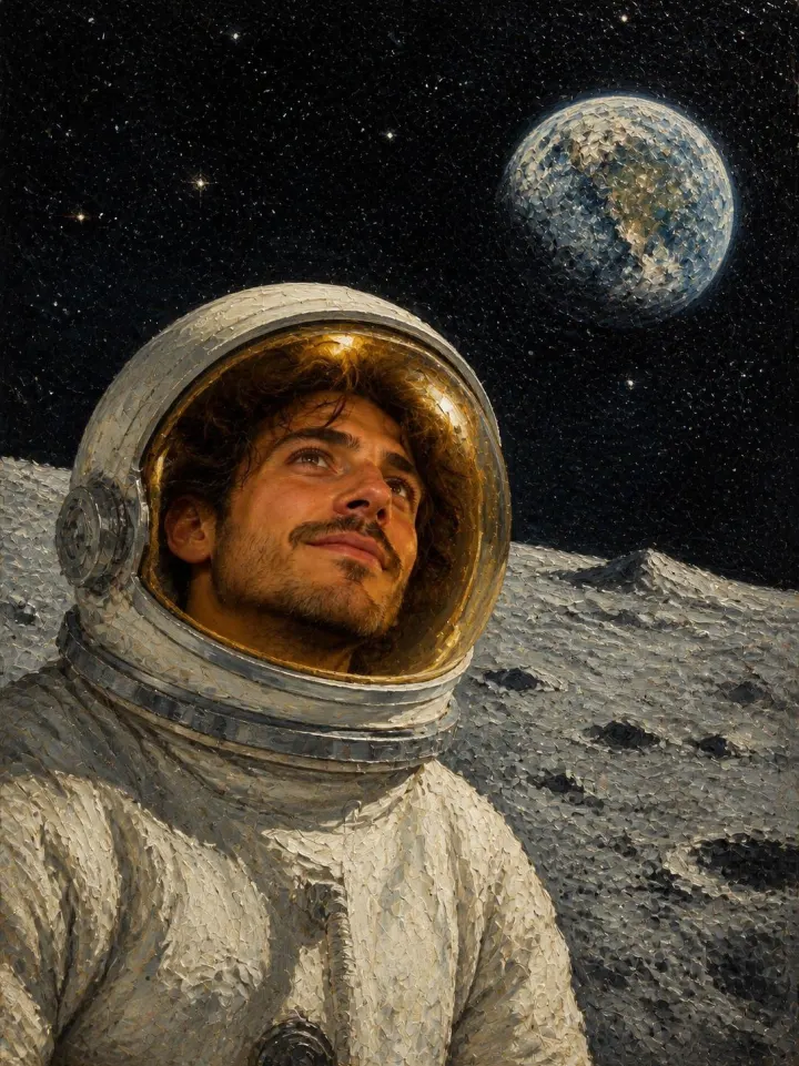 Astronaut på månen