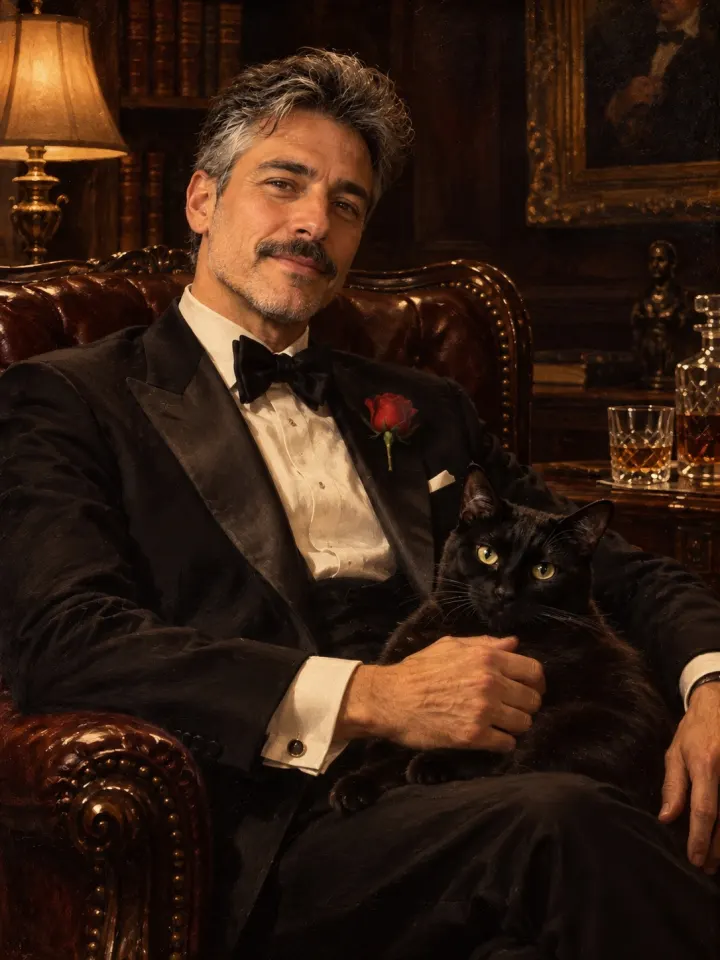 Gentlemannen med den svarta katten