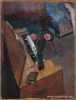 Interiör med harmonium Interiör med harmonium