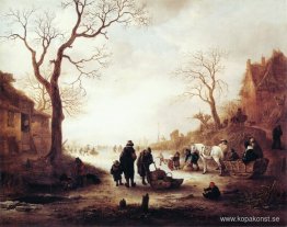 En kanal på vintern En kanal på vintern