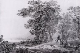 Landskap med skog Landskap med skog