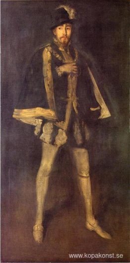 Arrangemang i svart, nr 3 Sir Henry Irving som Filip II av Spani Arrangemang i svart, nr 3 Sir Henry Irving som Filip II av Spani