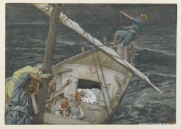 Jesus sover under stormen Jesus sover under stormen