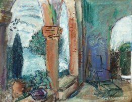 Terrass av det kungliga slottet i Balcic Terrass av det kungliga slottet i Balcic