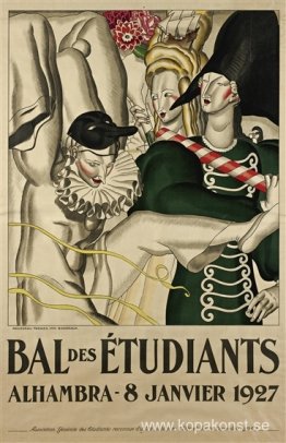 Bal des Étudiants affisch Bal des Étudiants affisch