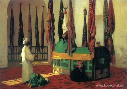 Bön vid mausoleet för Sultan Qayut Bön vid mausoleet för Sultan Qayut