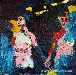 Girls in the Surf with Moon Casting a Shadow Girls in the Surf with Moon Casting a Shadow