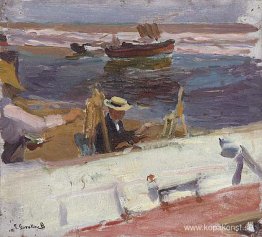 Målare på stranden Målare på stranden