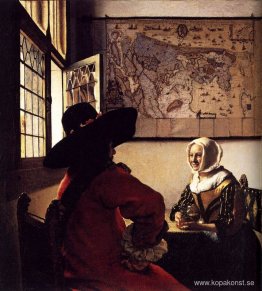 Officer och skrattande flicka Officer och skrattande flicka