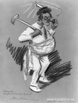 Kom ihåg den spanska lädergruvarbetaren. Självkarikatyr Kom ihåg den spanska lädergruvarbetaren. Självkarikatyr