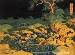 Fiske vid Torchlight i Kai-provinsen, från Oceans of Wisdom Fiske vid Torchlight i Kai-provinsen, från Oceans of Wisdom