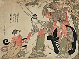 Mitat av den trasiga vagnen, som visar ett avsnitt av slagsmålet Mitat av den trasiga vagnen, som visar ett avsnitt av slagsmålet