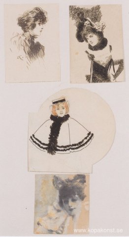 Illustration för den wienska modetidningen Illustration för den wienska modetidningen