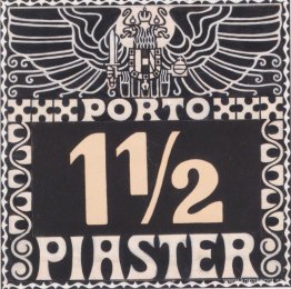 Design för märket 1102 piastres Porto från Austrian Post in the Design för märket 1102 piastres Porto från Austrian Post in the