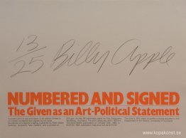 Numrerad och signerad Numrerad och signerad