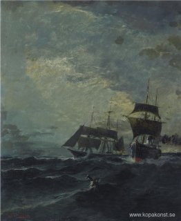 Båtar vid havet Båtar vid havet