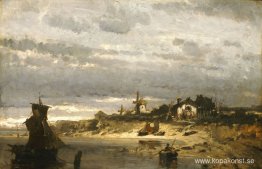 By på en holländsk kust By på en holländsk kust