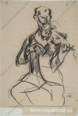 Porträtt av en violinist Grigory Fedorovich Romashkov Porträtt av en violinist Grigory Fedorovich Romashkov